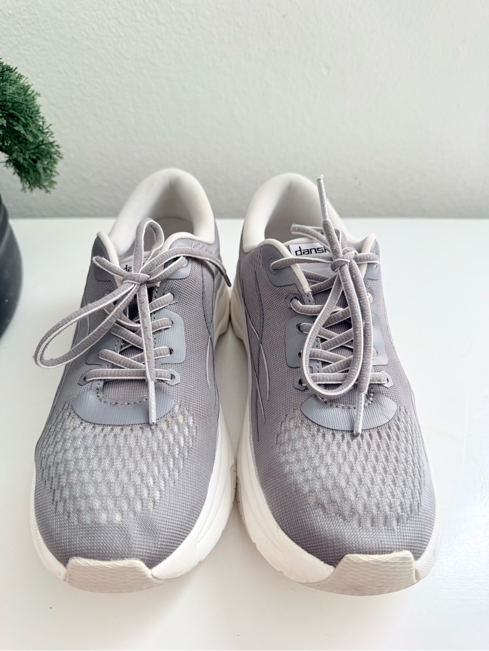 Dansko Light Gray Athletic Lace-Up Sneakers - Picture 2 of 8